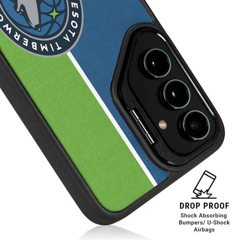 NBA Minnesota Timberwolves Canvas Galaxy S24 FE Kickstand Case